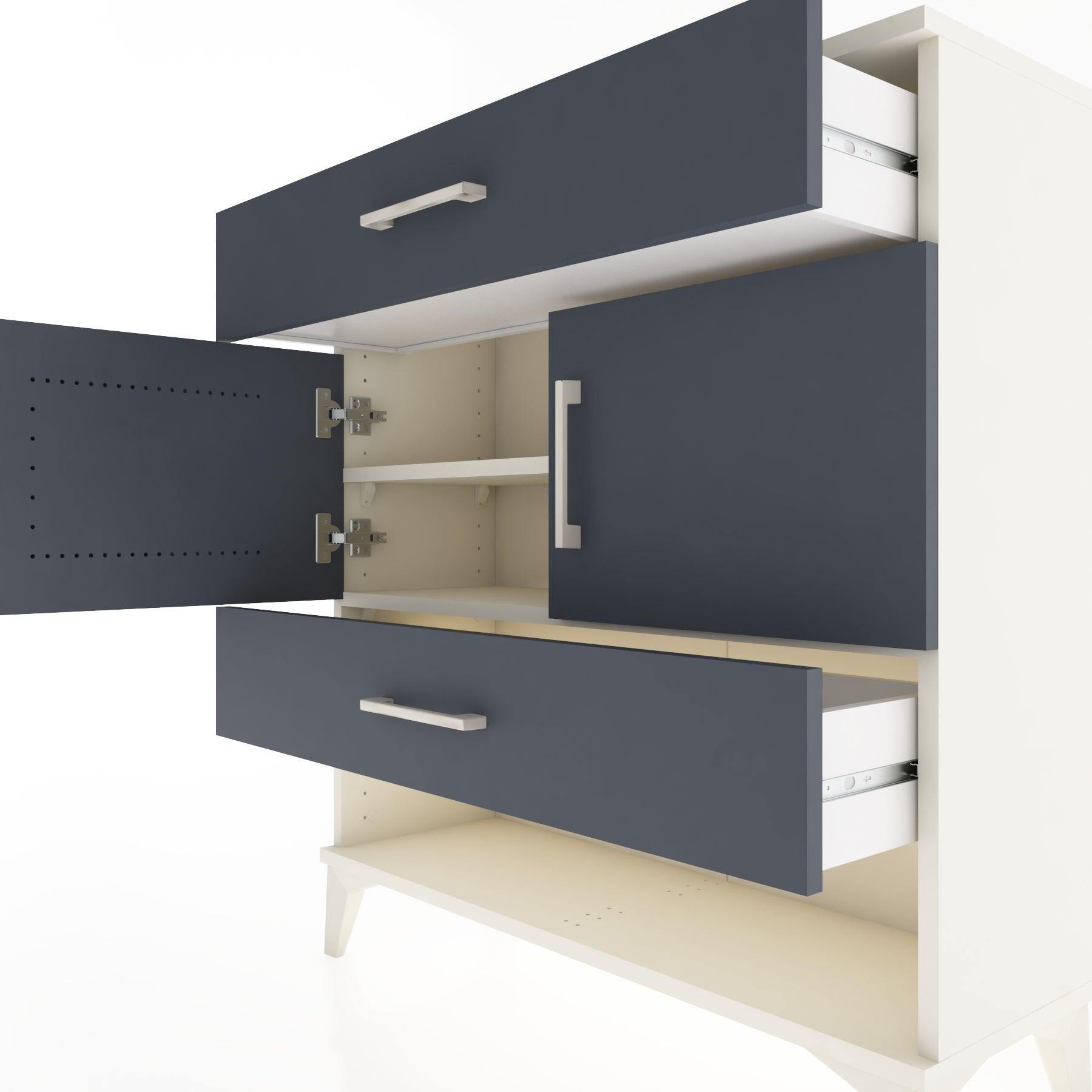Woodntry Modular Dresser Moonstone 88x30x84 cm Functional F38-1