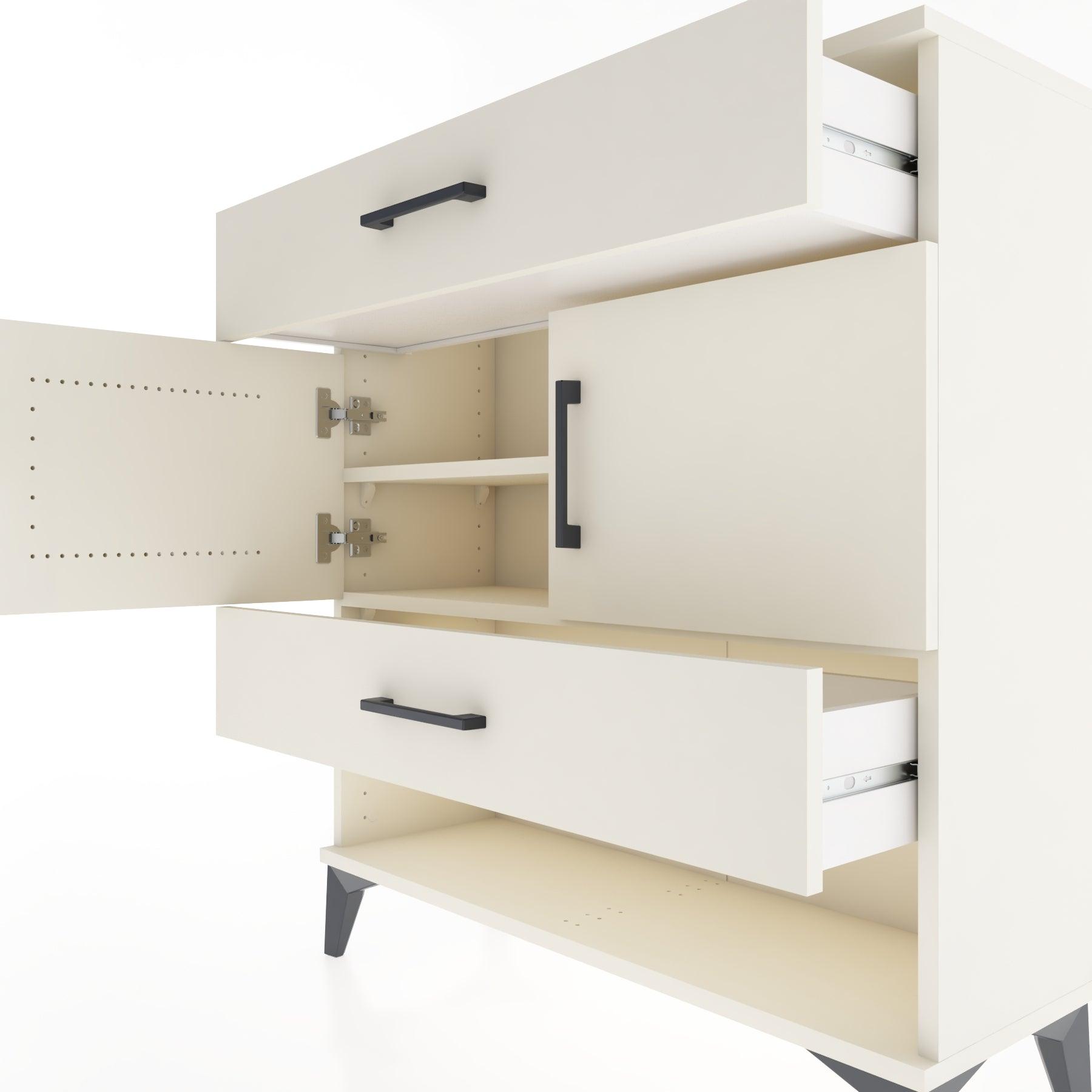 Woodntry Modular Dresser Moonstone 88x30x84 cm Functional F38-1