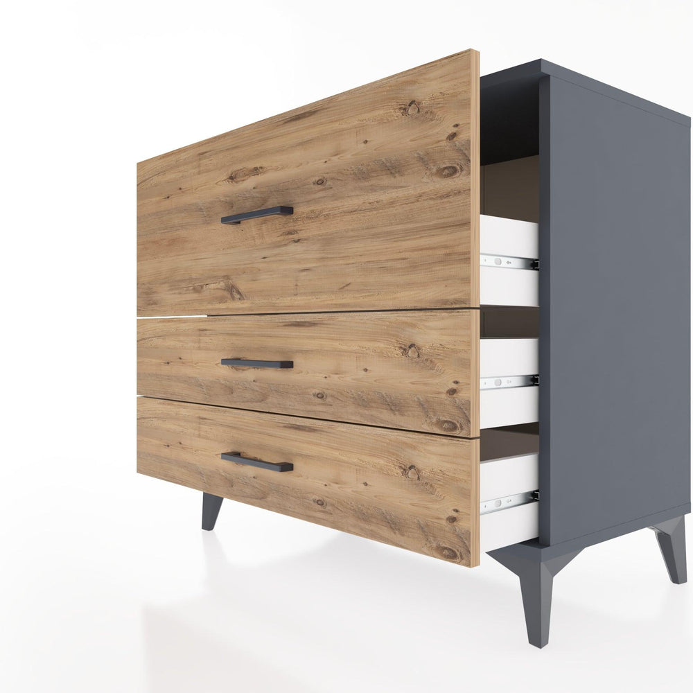 Woodntry Modular Dresser Anthracite 88x44x68 cm Drawer C38-2