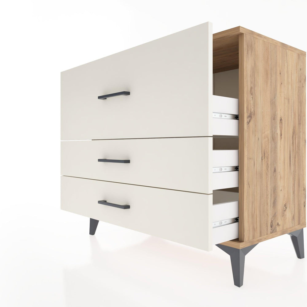 Woodntry Modüler Şifonyer Çam 88x44x68 cm Çekmeceli C38-3