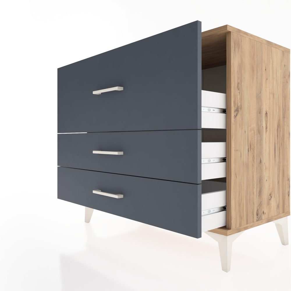 Woodntry Modüler Şifonyer Çam 88x44x68 cm Çekmeceli C38-3