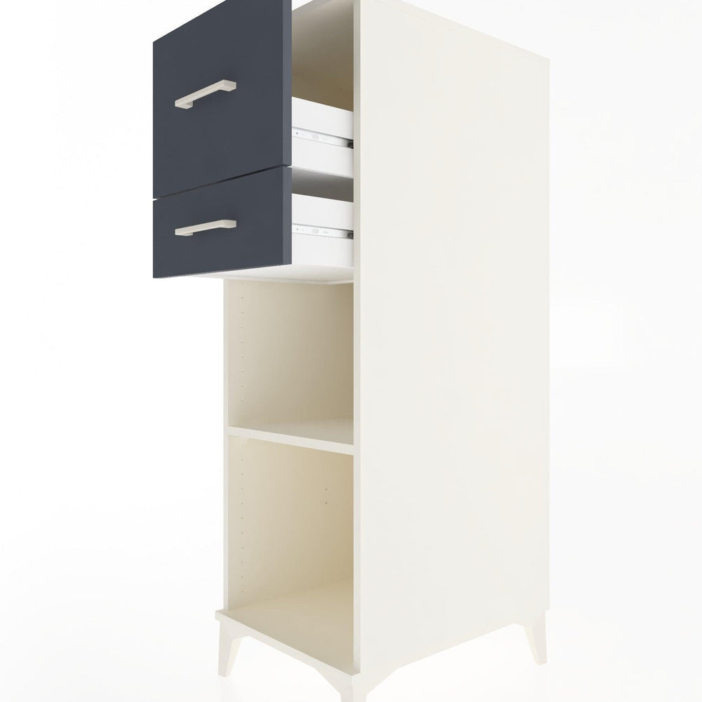 Woodntry Modular Cabinet Moonstone 44x30x122 cm with Drawers and Shelves CR89-1
