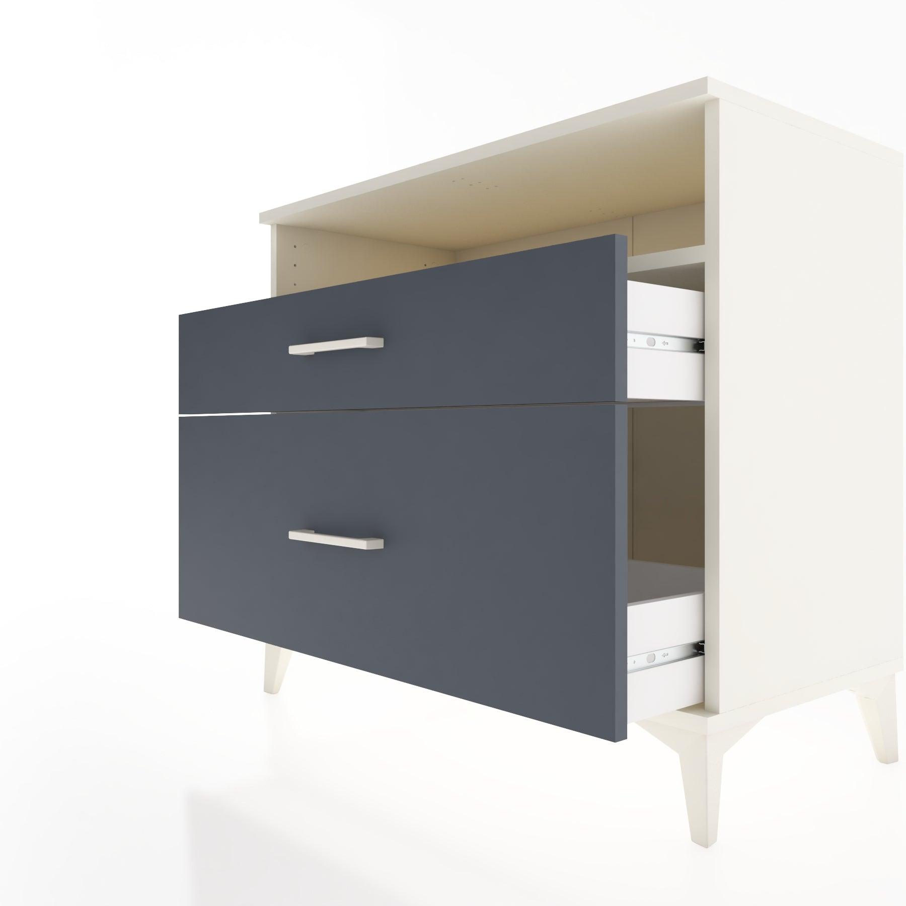 Woodntry Modüler Şifonyer Aytaşı 88x44x68 cm Çekmeceli ve Raflı CR39-1