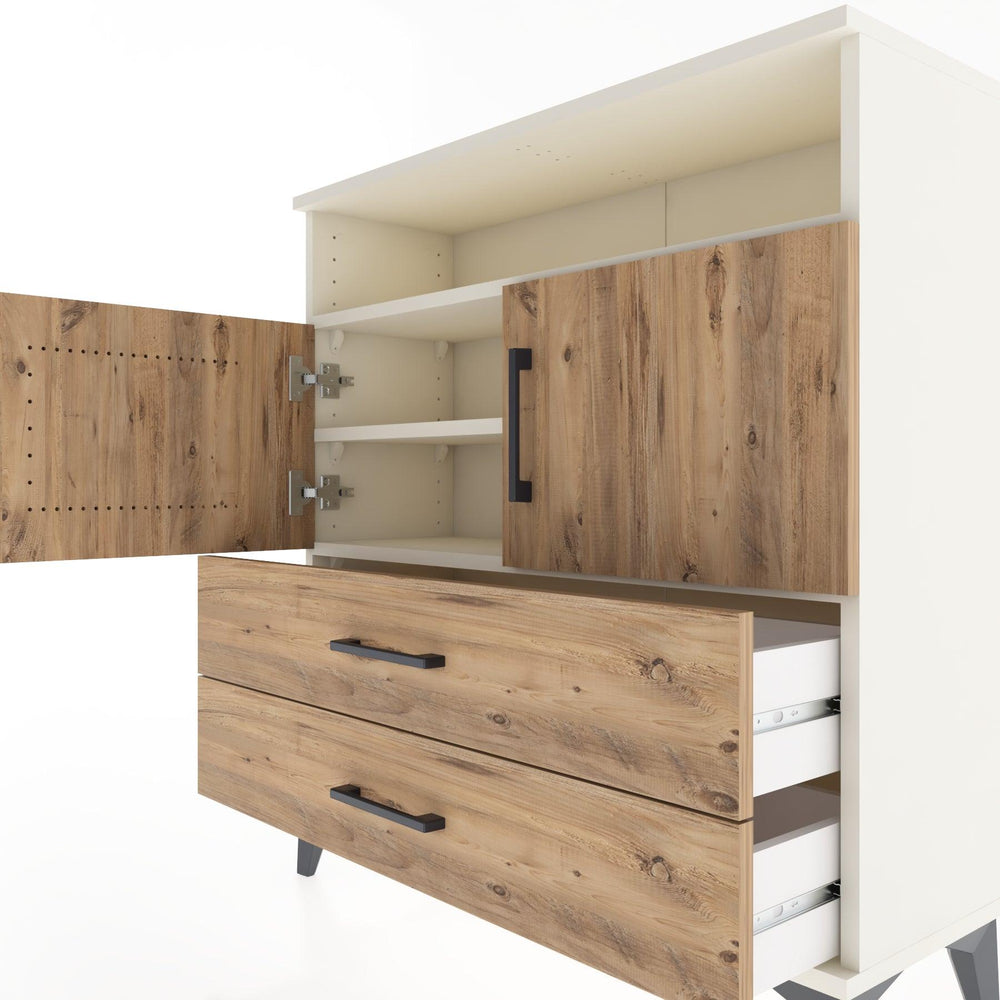 Woodntry Modüler Şifonyer Aytaşı 88x30x84 cm Fonksiyonel F39-1