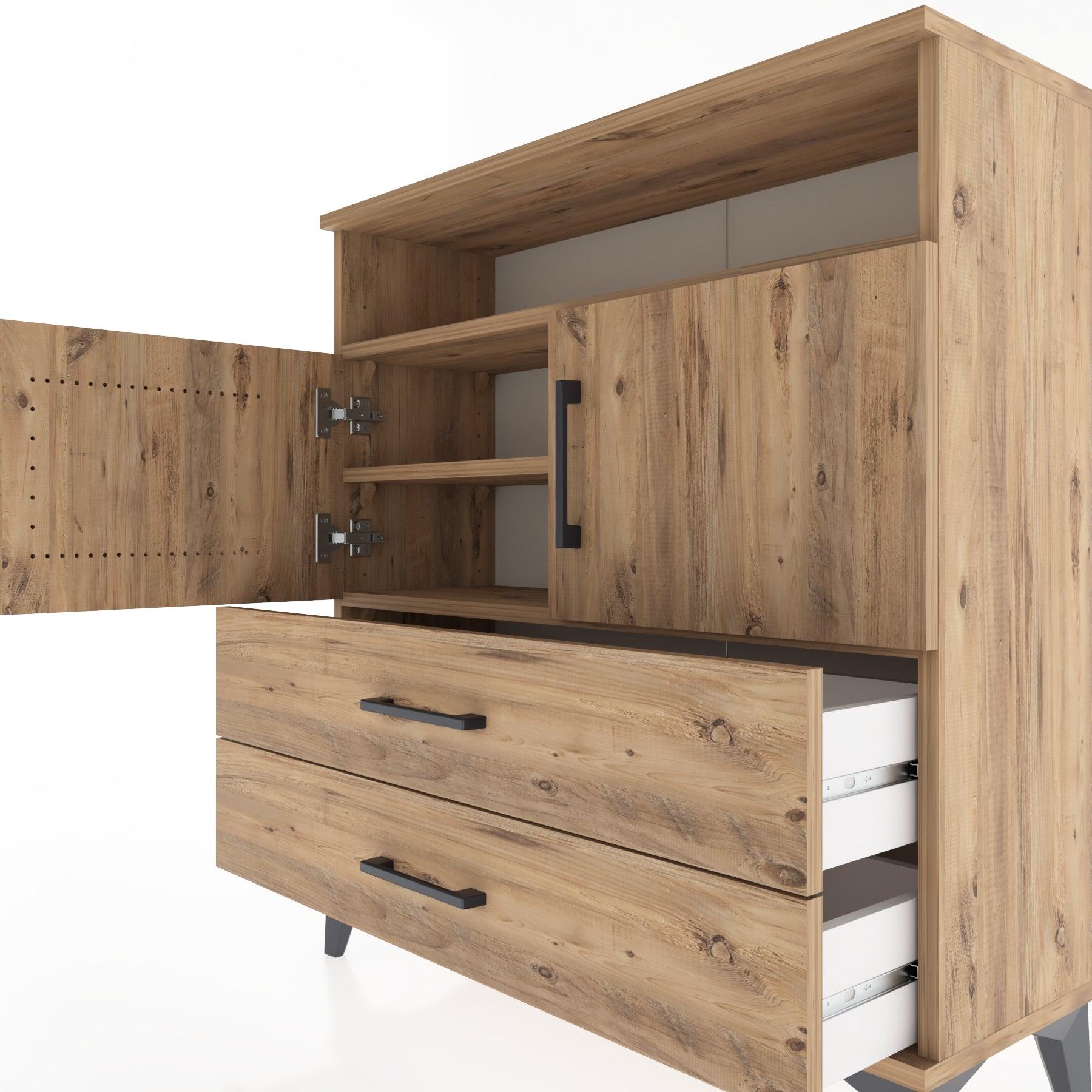 Woodntry Modular Dresser Pine 88x30x84 cm Functional F39-3