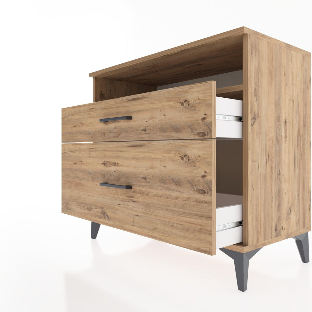 Woodntry Modular Dresser Pine 88x44x68 cm with Drawers and Shelves CR39-3