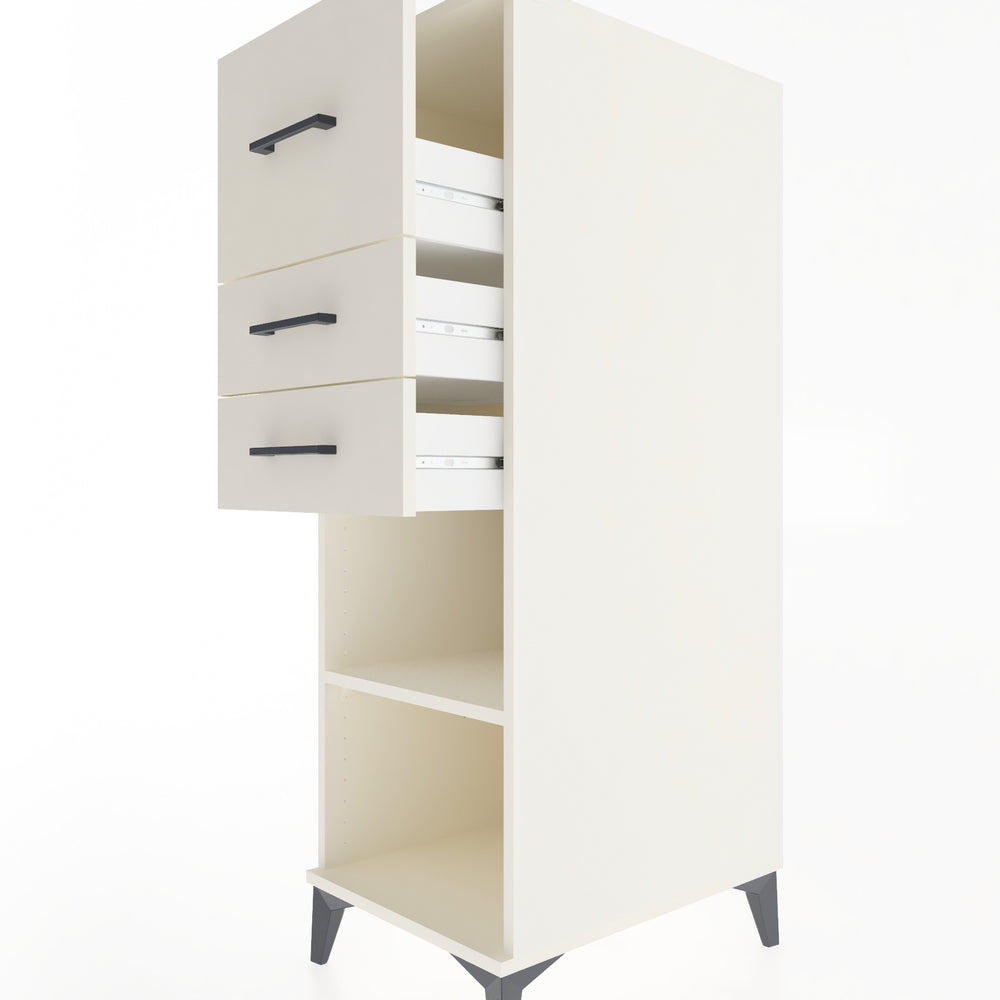 Woodntry Modüler Dolap Aytaşı 44x59x122 cm Çekmeceli ve Raflı CR90-1