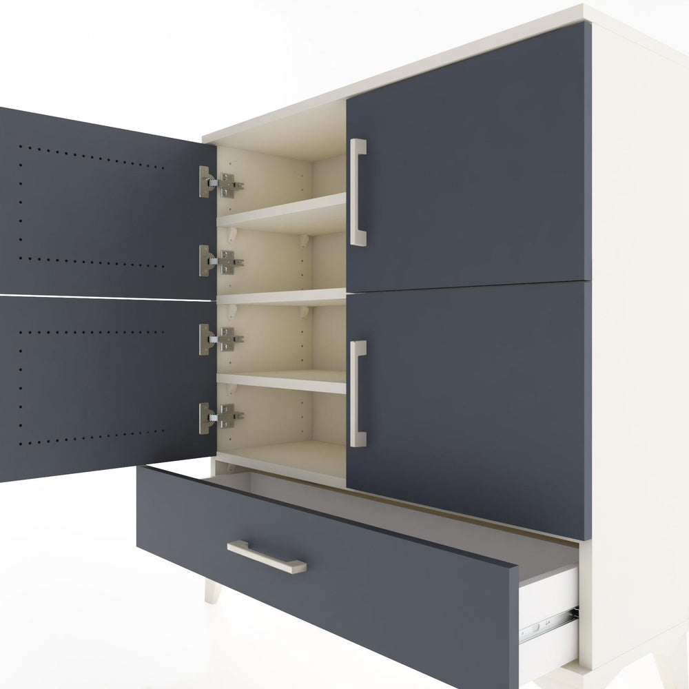 Woodntry Modüler Şifonyer Aytaşı 88x30x84 cm Kapaklı ve Çekmeceli KC41-1