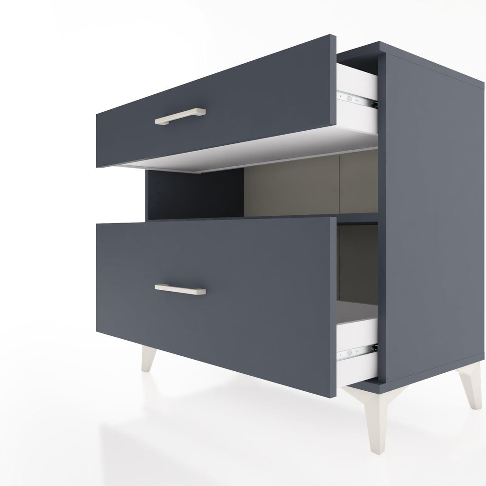 Woodntry Modular Dresser Anthracite 88x44x68 cm with Drawers and Shelves CR41-2