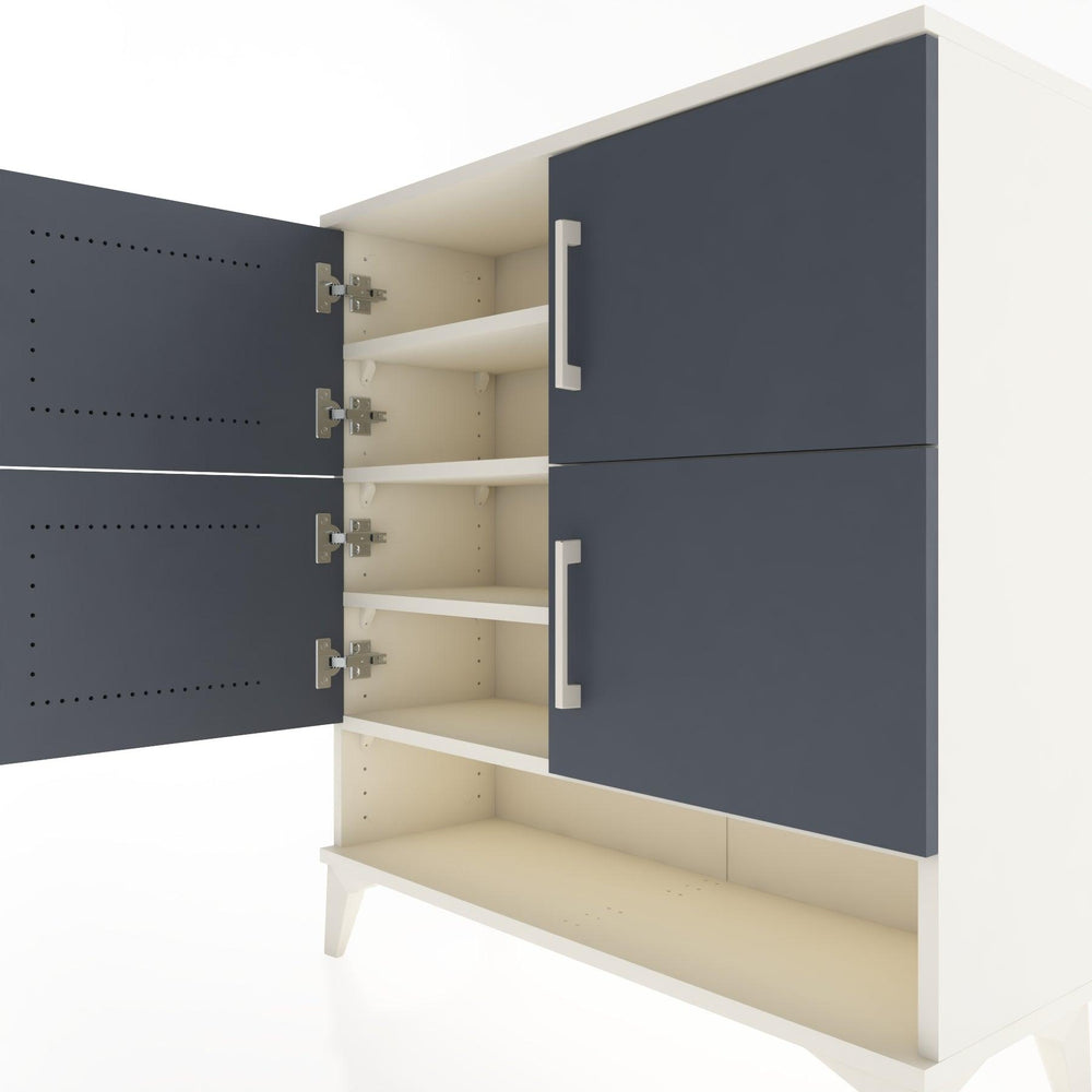 Woodntry Modular Dresser Moonstone 88x30x84 cm with Cover and Shelf KR42-1