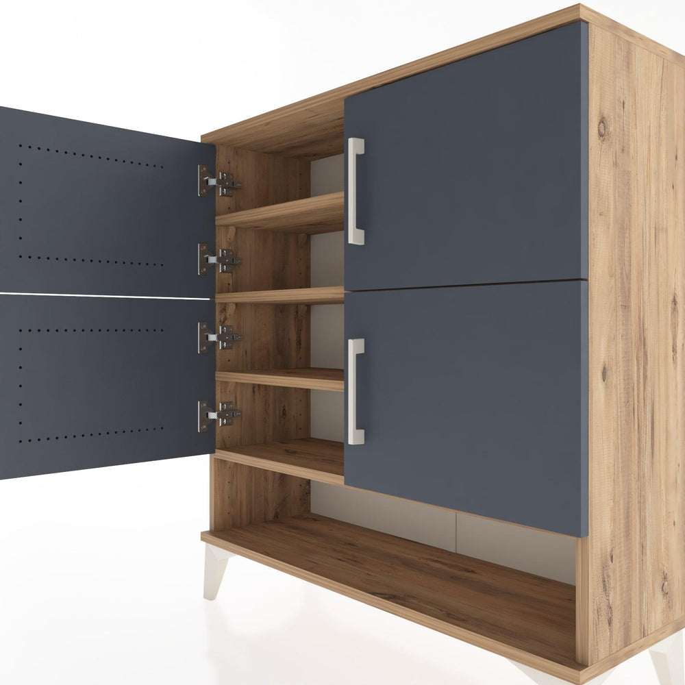 Woodntry Modular Dresser Pine 88x30x84 cm with Cover and Shelf KR42-3