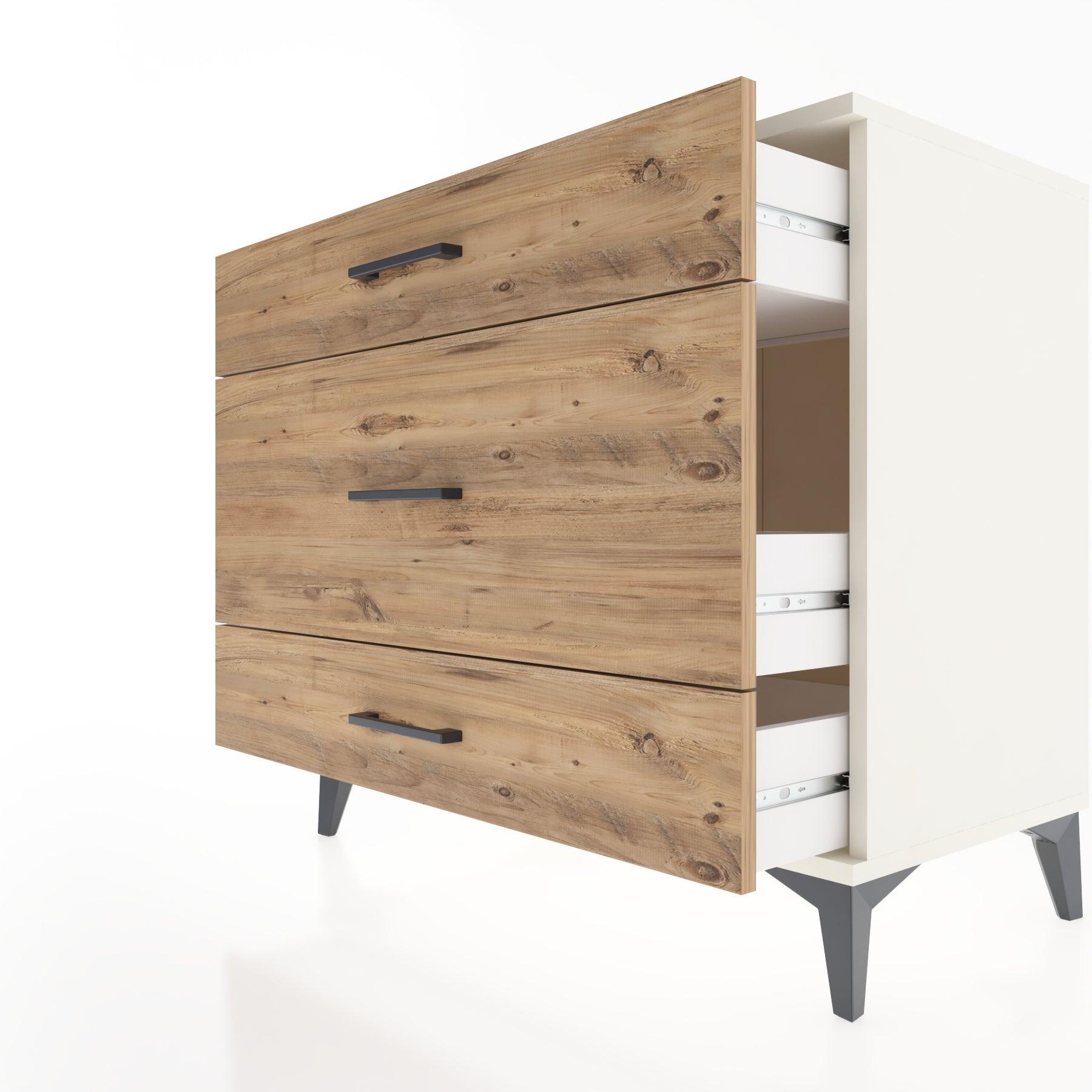 Woodntry Modüler Şifonyer Aytaşı 88x44x68 cm Çekmeceli C43-1
