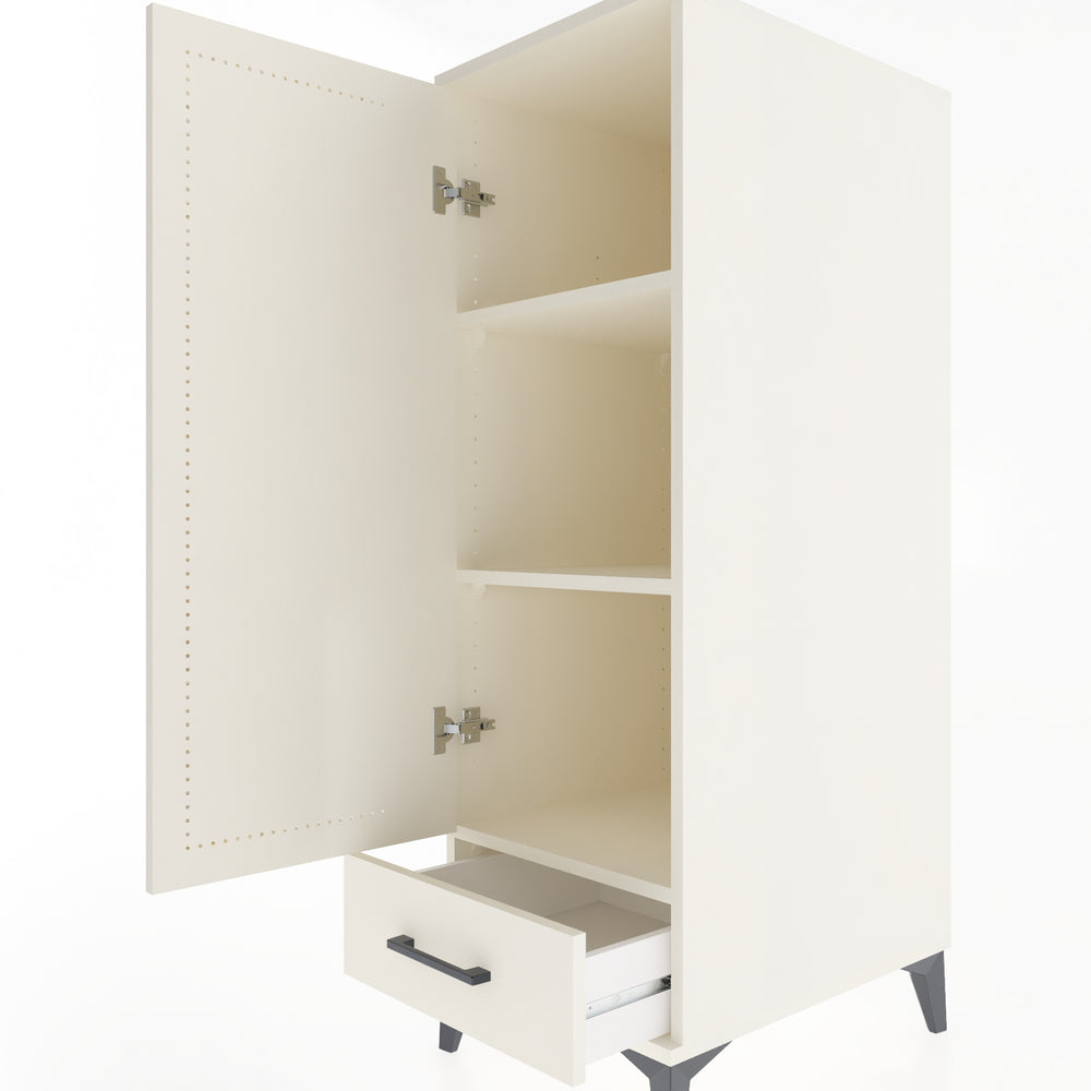 Woodntry Modular Cabinet Moonstone 44x59x122 cm with Doors and Drawers KC43-1