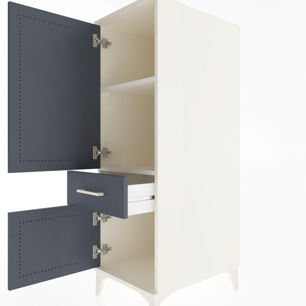 Woodntry Modular Cabinet Moonstone 44x30x122 cm with Doors and Drawers KC133-1