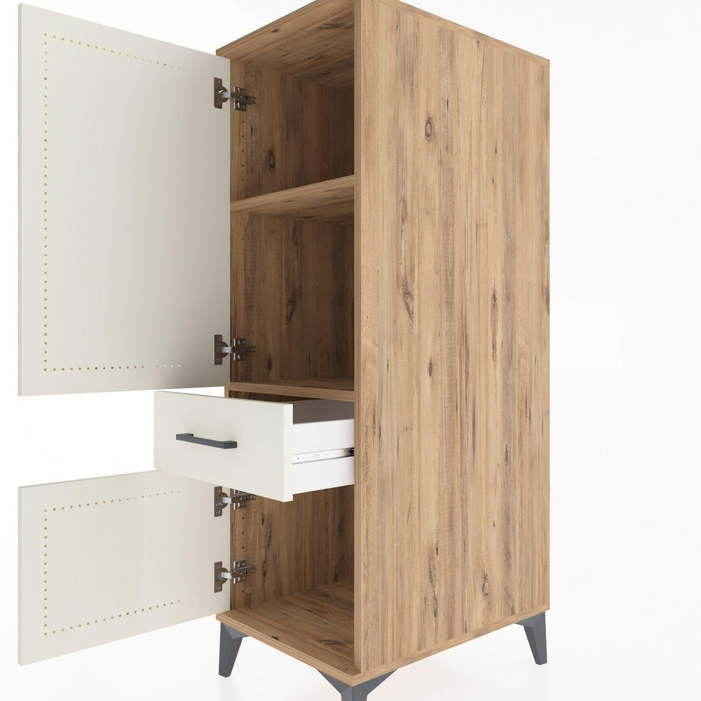 Woodntry Modular Cabinet Pine 44x59x122 cm with Doors and Drawers KC133-3