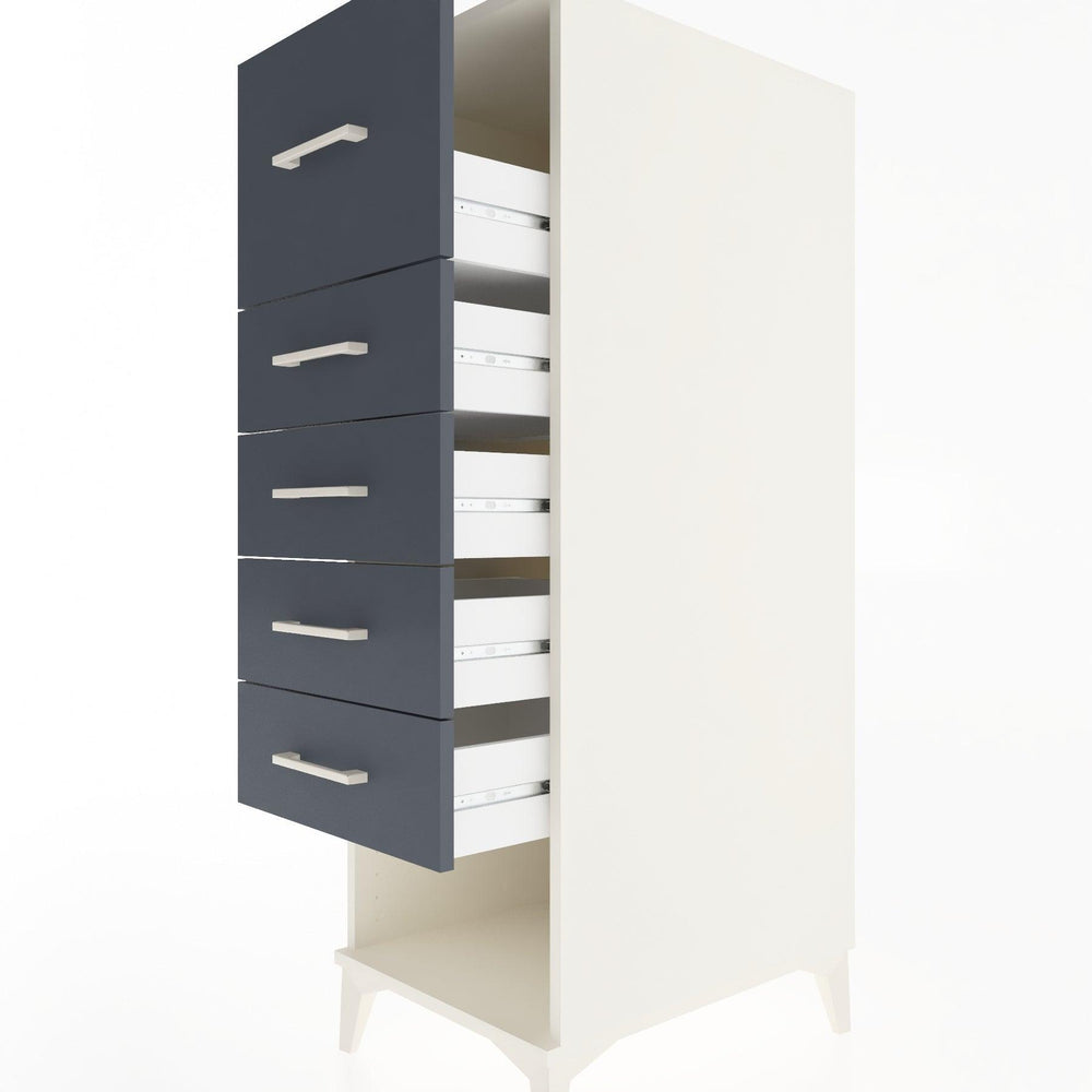 Woodntry Modular Cabinet Moonstone 44x30x122 cm with Drawers and Shelves CR95-1