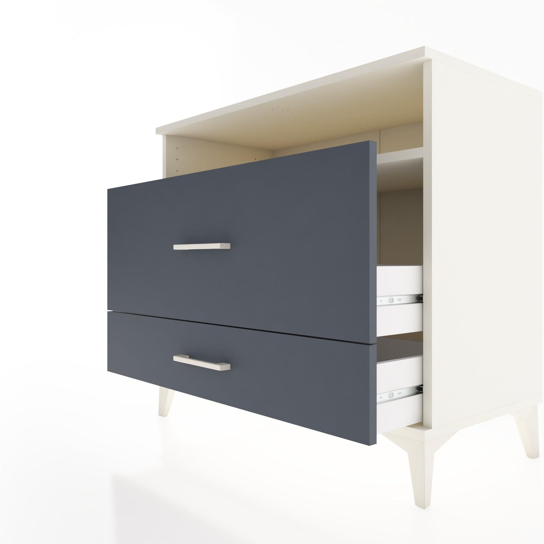Woodntry Modüler Şifonyer Aytaşı 88x44x68 cm Çekmeceli ve Raflı CR45-1