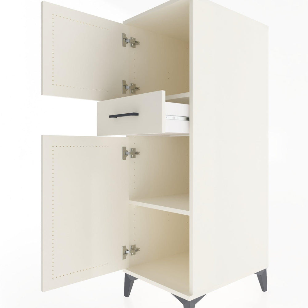 Woodntry Modular Cabinet Moonstone 44x30x122 cm with Doors and Drawers KC45-1