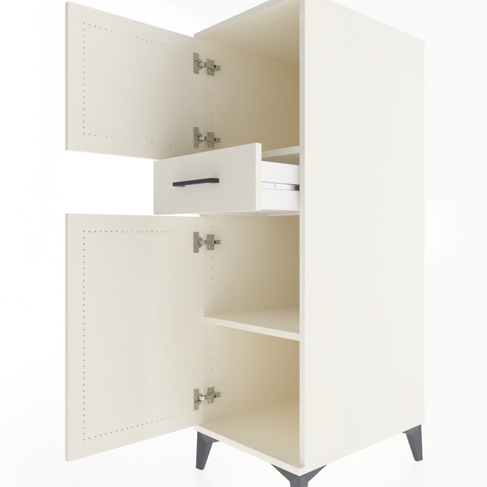 Woodntry Modüler Dolap Aytaşı 44x59x122 cm Kapaklı ve Çekmeceli KC45-1