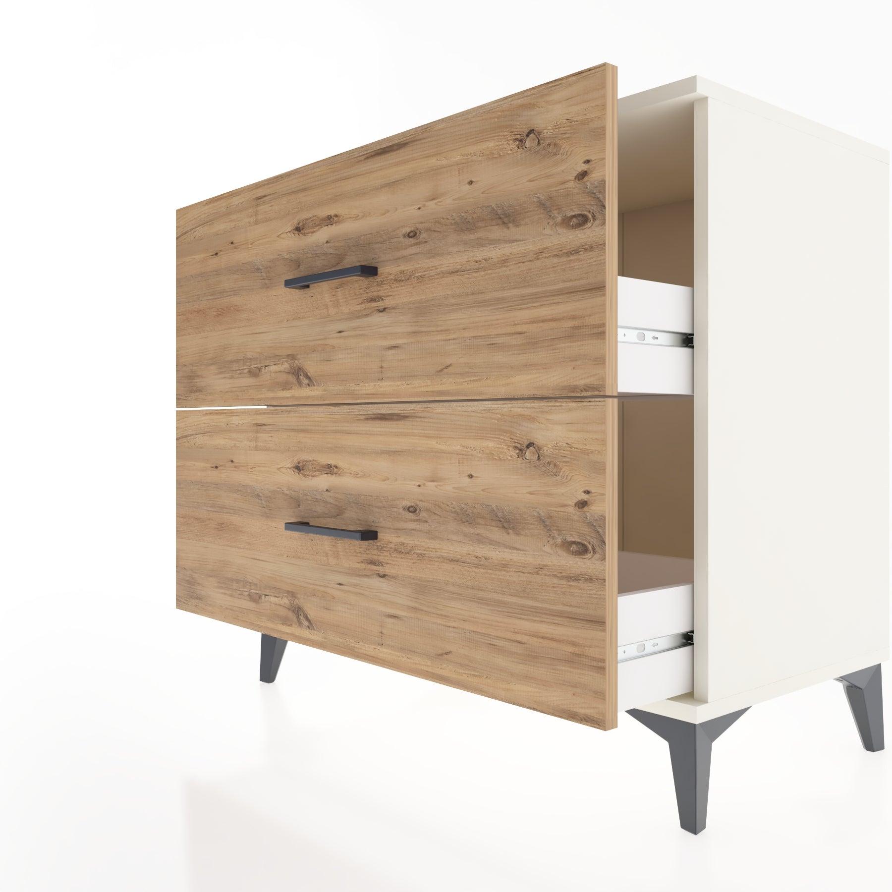 Woodntry Modüler Şifonyer Aytaşı 88x44x68 cm Çekmeceli C46-1