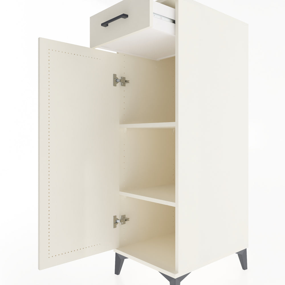 Woodntry Modular Cabinet Moonstone 44x59x122 cm with Doors and Drawers KC46-1