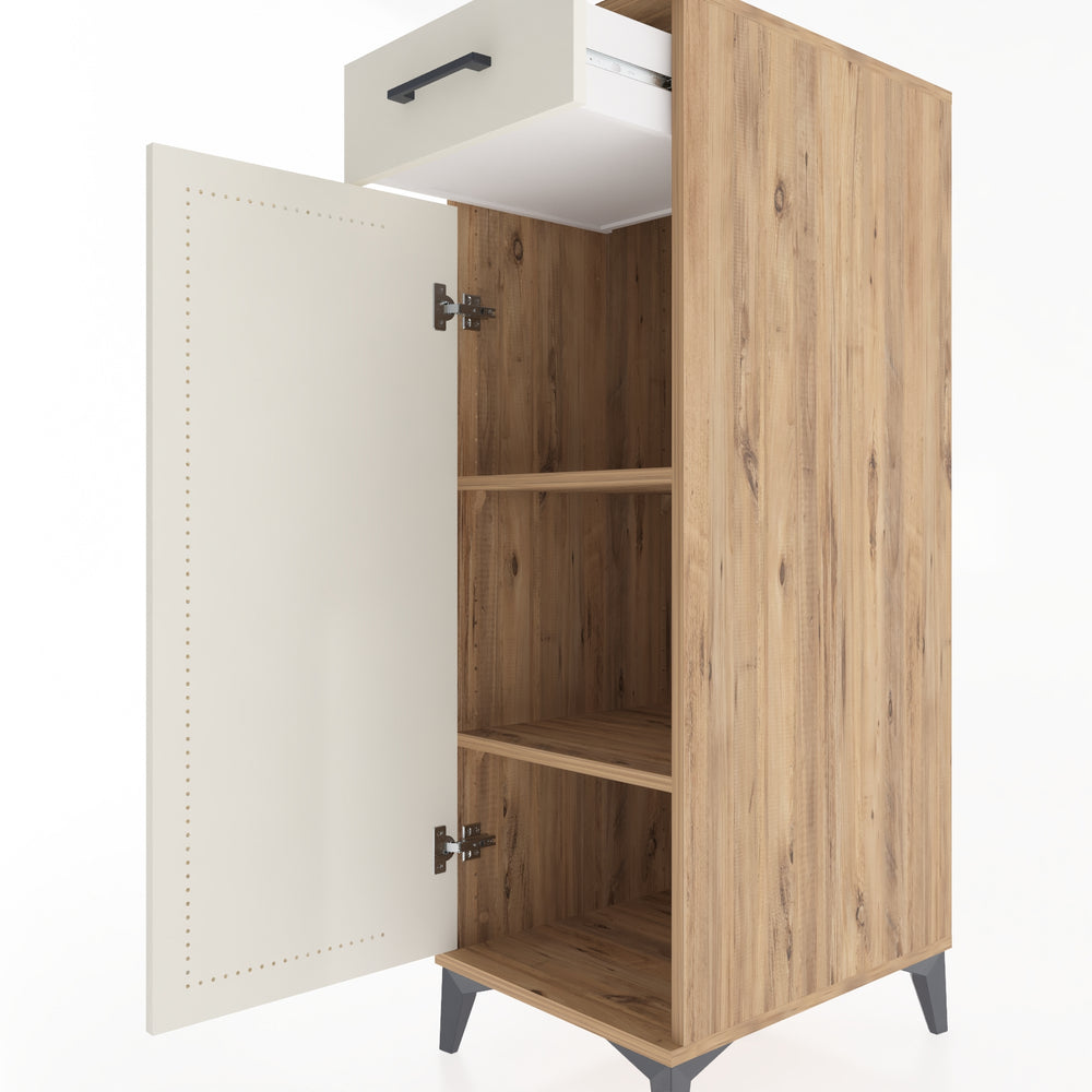 Woodntry Modular Cabinet Pine 44x59x122 cm with Doors and Drawers KC46-3