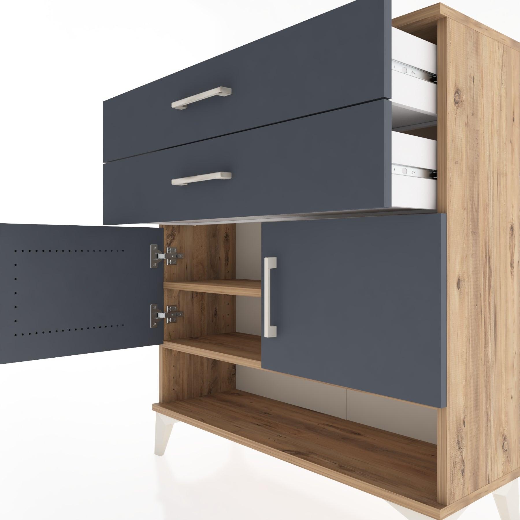 Woodntry Modular Dresser Pine 88x30x84 cm Functional F46-3