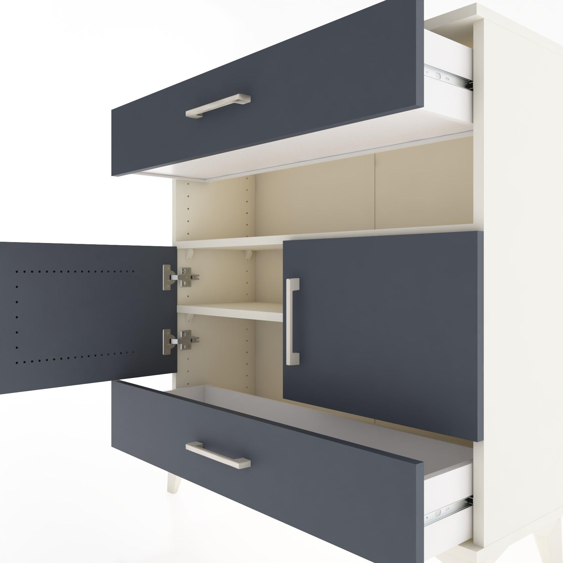 Woodntry Modular Dresser Moonstone 88x30x84 cm Functional F47-1
