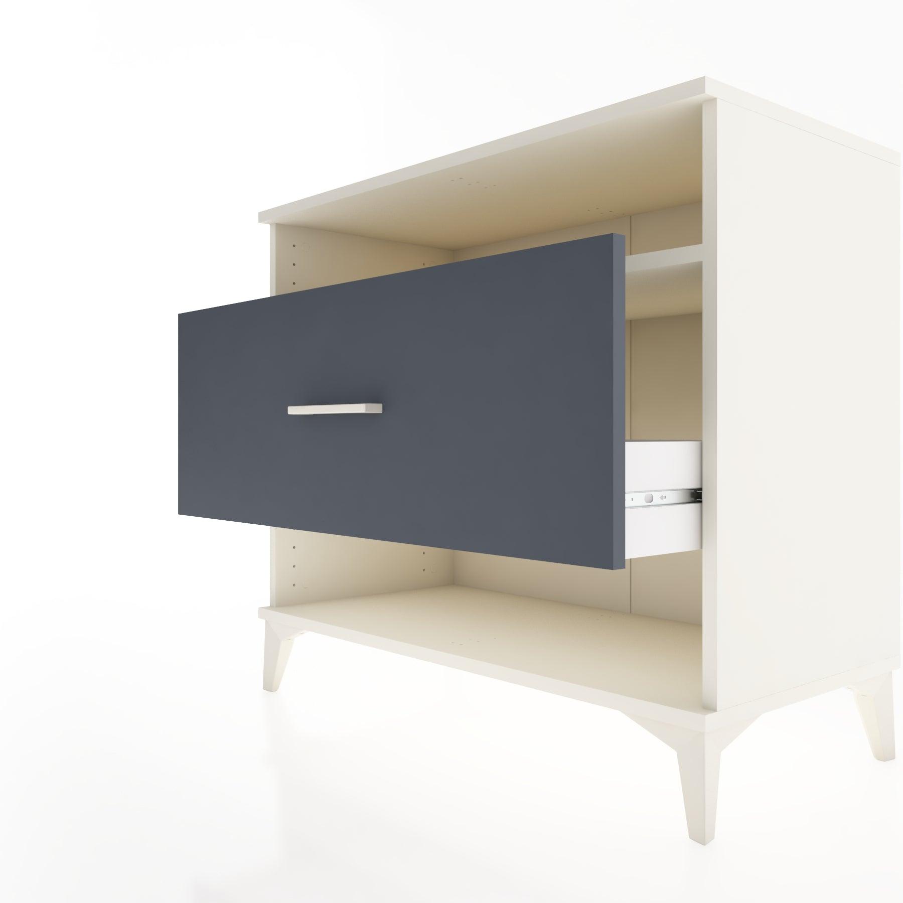 Woodntry Modüler Şifonyer Aytaşı 88x44x68 cm Çekmeceli ve Raflı CR47-1
