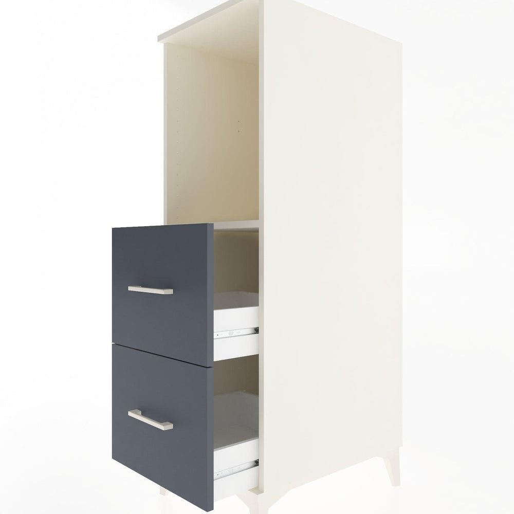 Woodntry Modular Cabinet Moonstone 44x30x122 cm with Drawers and Shelves CR97-1