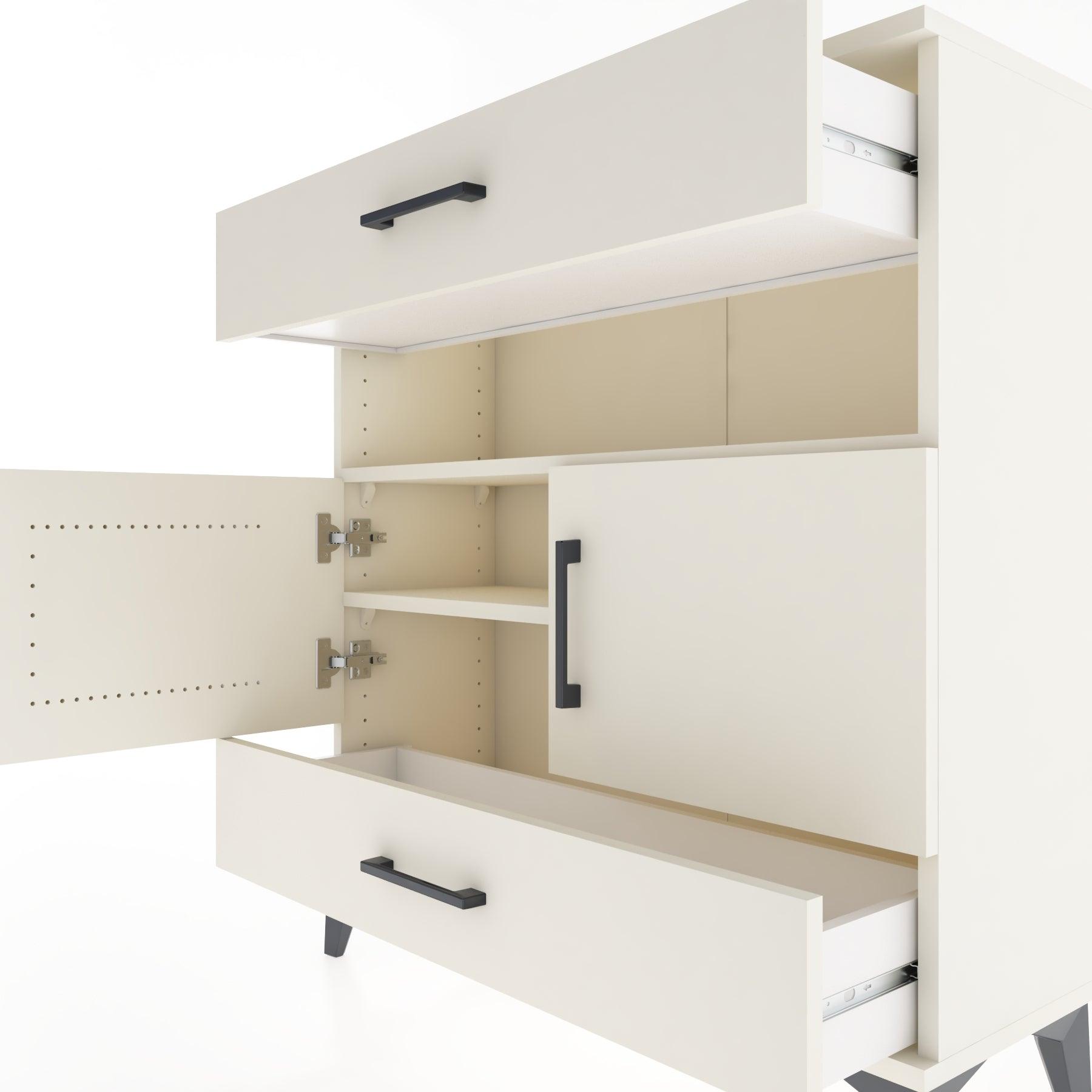 Woodntry Modular Dresser Moonstone 88x30x84 cm Functional F47-1