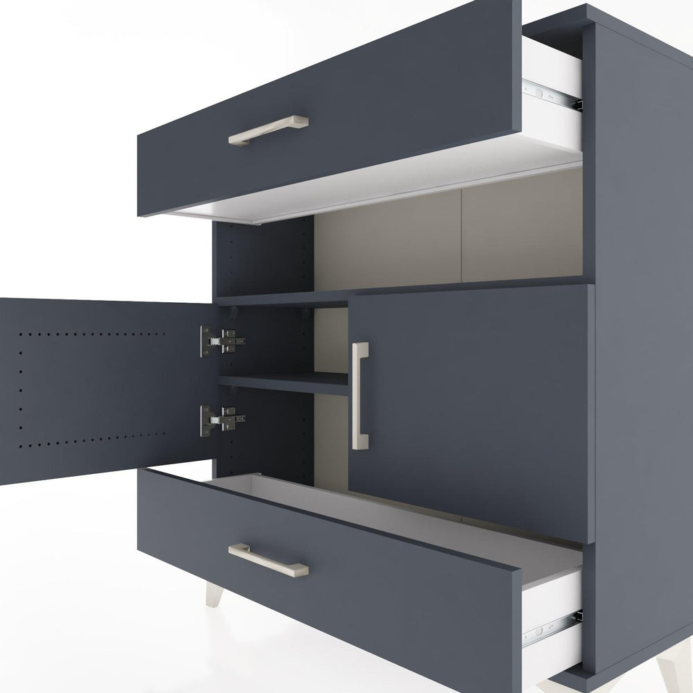 Woodntry Modular Dresser Anthracite 88x30x84 cm Functional F47-2