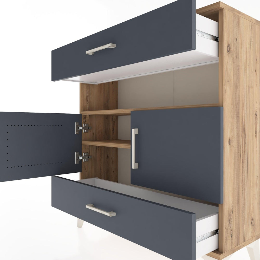 Woodntry Modüler Şifonyer Çam 88x30x84 cm Fonksiyonel F47-3