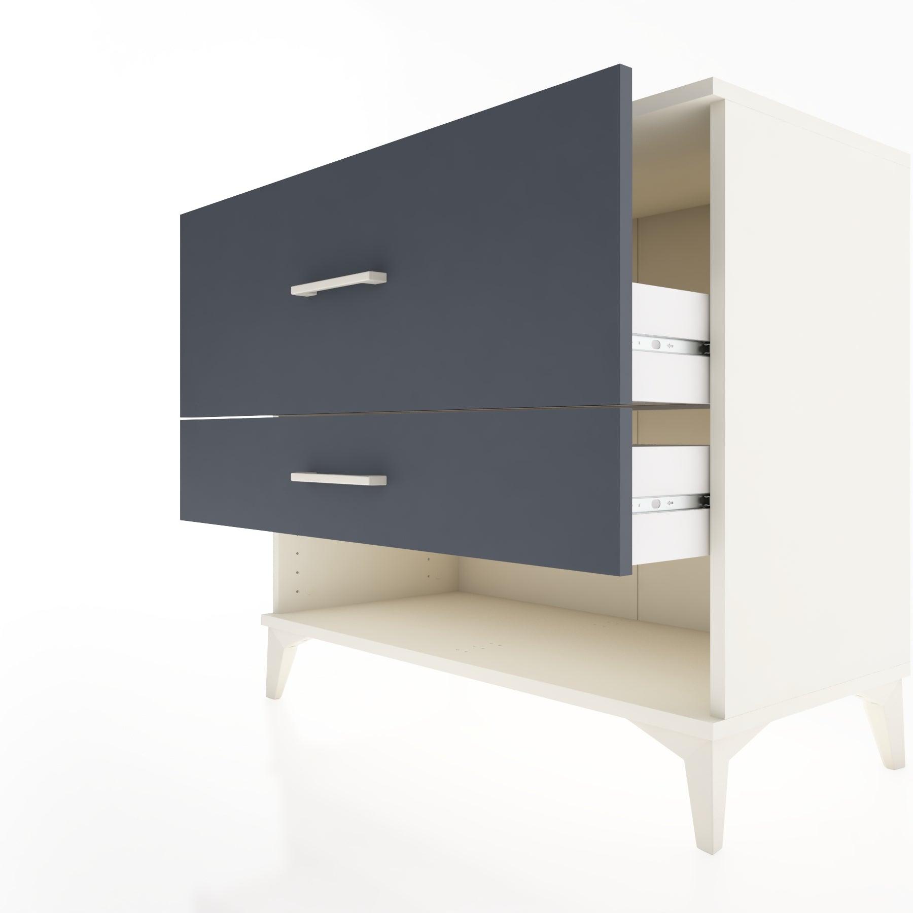 Woodntry Modüler Şifonyer Aytaşı 88x44x68 cm Çekmeceli ve Raflı CR48-1