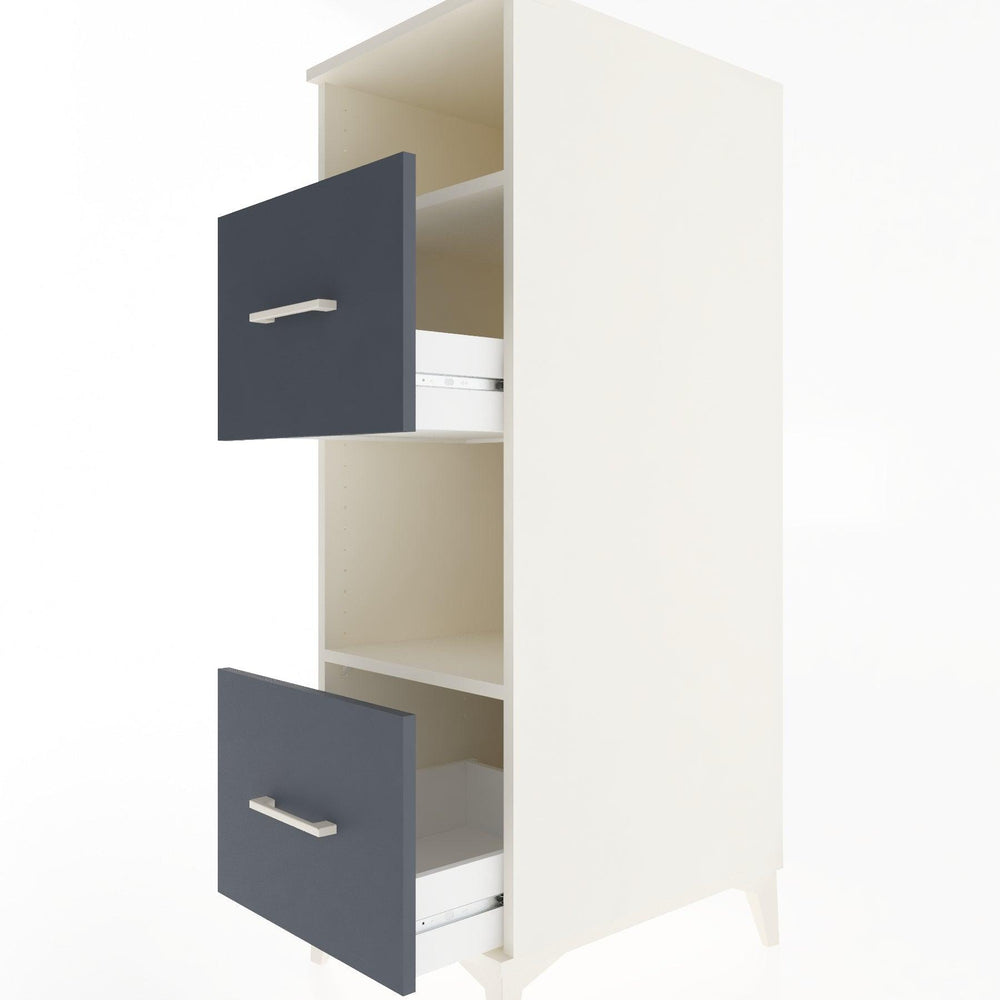 Woodntry Modular Cabinet Moonstone 44x30x122 cm with Drawers and Shelves CR98-1