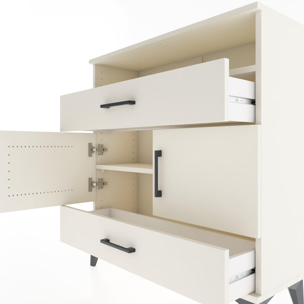 Woodntry Modular Dresser Moonstone 88x30x84 cm Functional F48-1