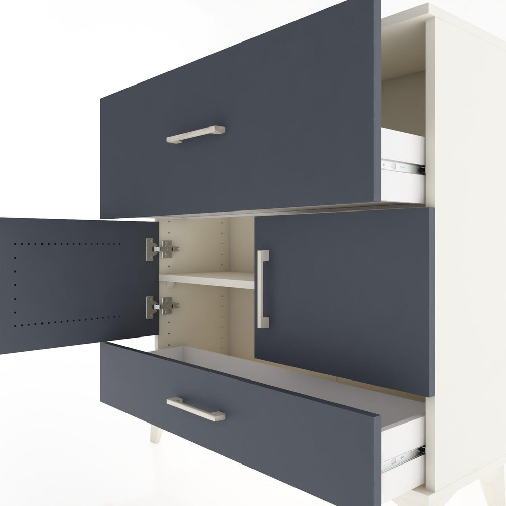 Woodntry Modular Dresser Moonstone 88x30x84 cm with Cover and Drawer KC49-1