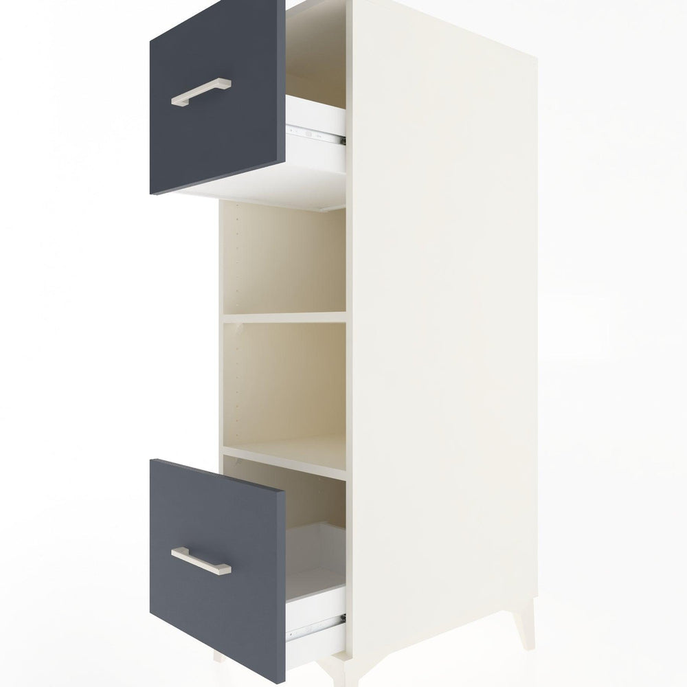 Woodntry Modular Cabinet Moonstone 44x30x122 cm with Drawers and Shelves CR99-1
