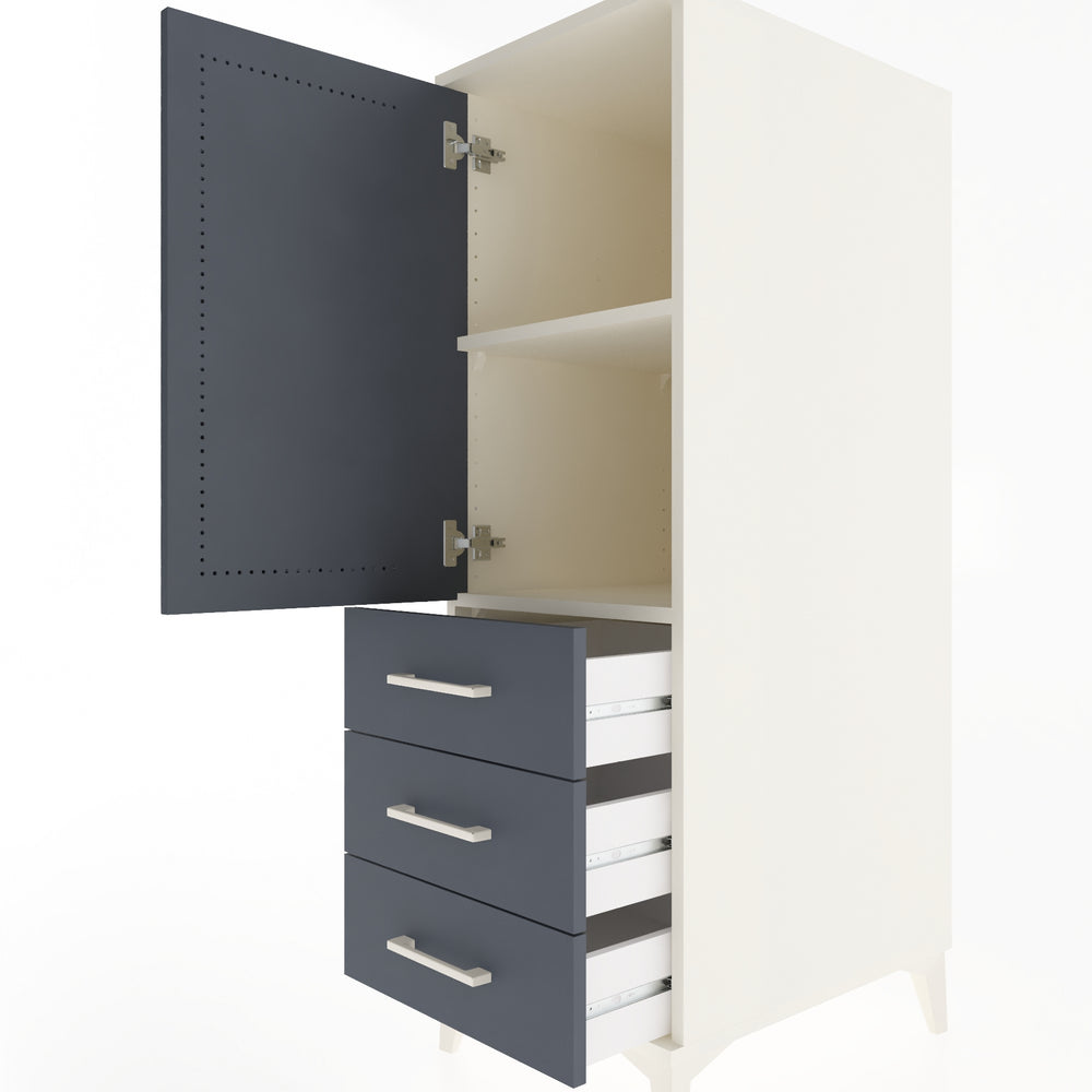 Woodntry Modular Cabinet Moonstone 44x59x122 cm with Doors and Drawers KC50-1