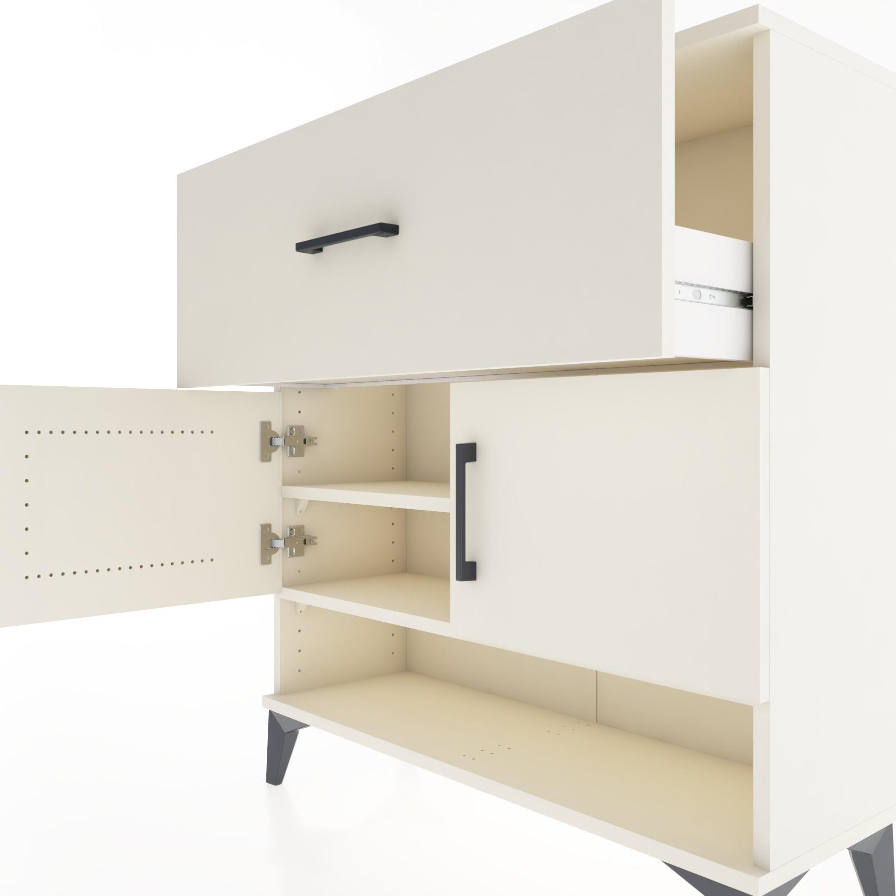 Woodntry Modular Dresser Moonstone 88x30x84 cm Functional F50-1