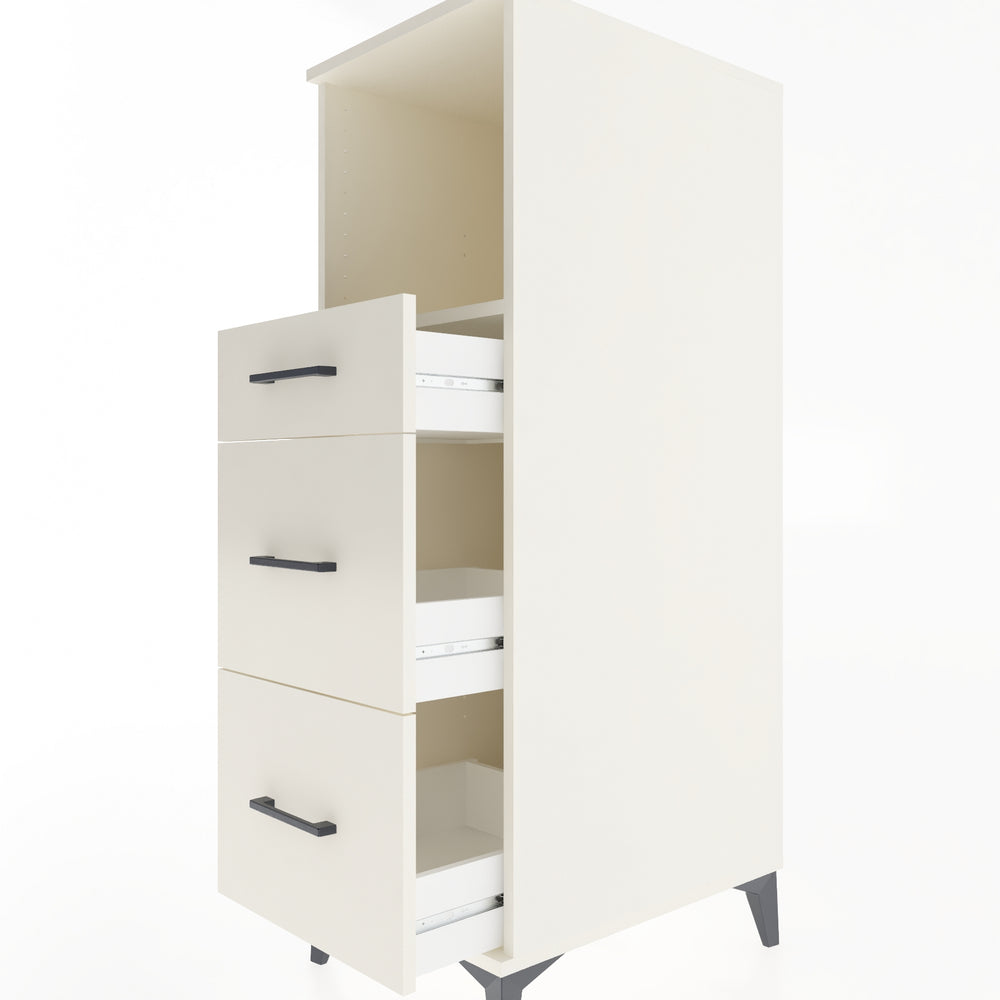 Woodntry Modular Cabinet Moonstone 44x59x122 cm with Drawers and Shelves CR100-1