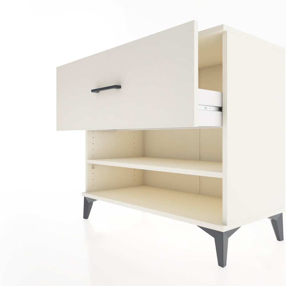 Woodntry Modüler Şifonyer Aytaşı 88x44x68 cm Çekmeceli ve Raflı CR50-1