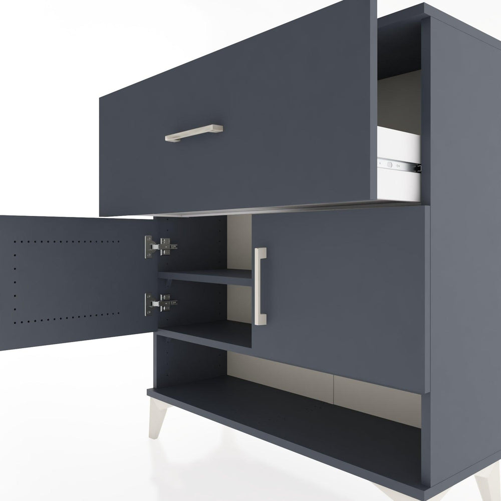 Woodntry Modular Dresser Anthracite 88x30x84 cm Functional F50-2