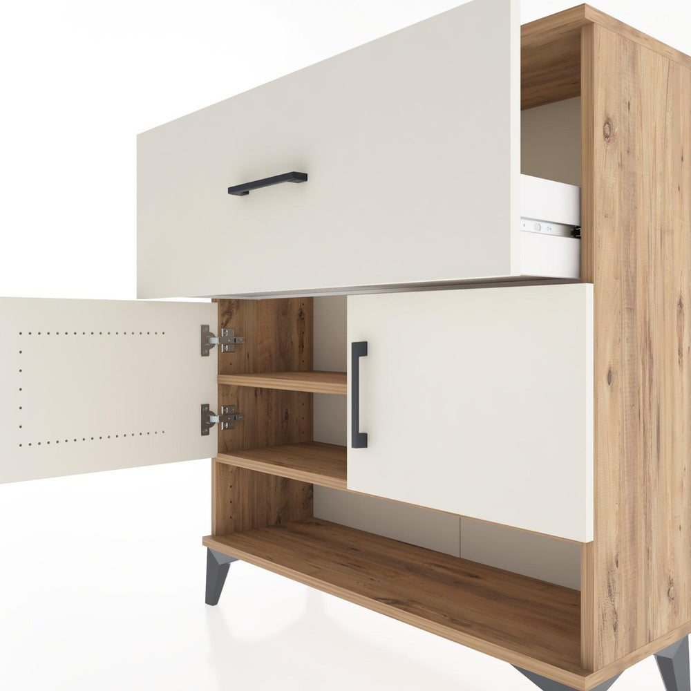 Woodntry Modüler Şifonyer Çam 88x30x84 cm Fonksiyonel F50-3