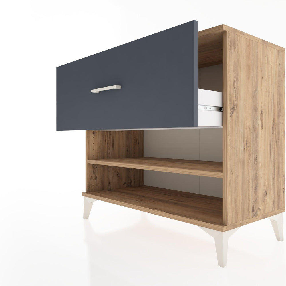 Woodntry Modüler Şifonyer Çam 88x44x68 cm Çekmeceli ve Raflı CR50-3