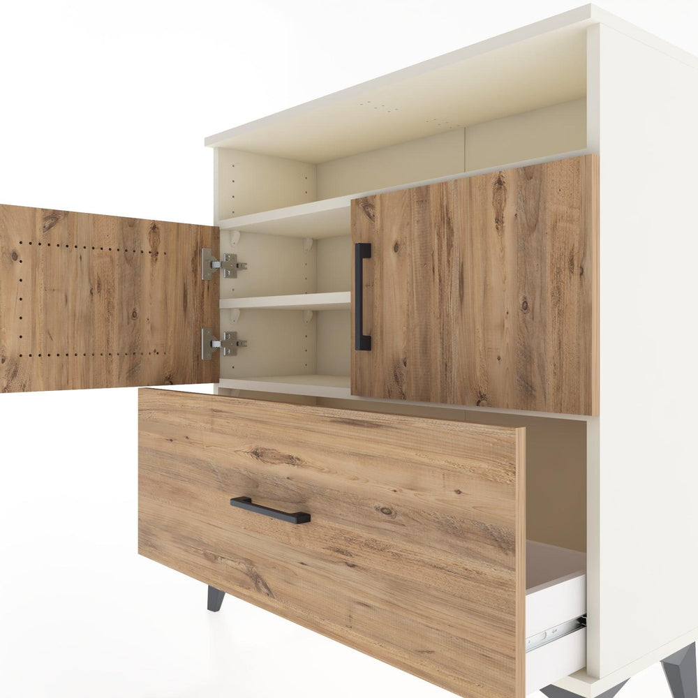 Woodntry Modular Dresser Moonstone 88x30x84 cm Functional F51-1