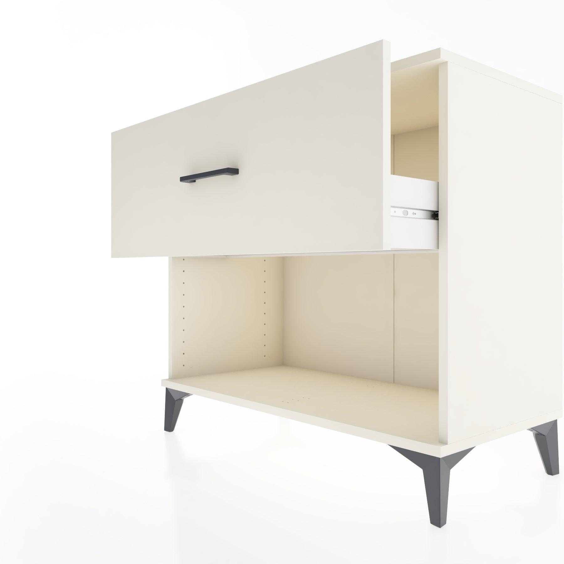 Woodntry Modüler Şifonyer Aytaşı 88x44x68 cm Çekmeceli ve Raflı CR51-1