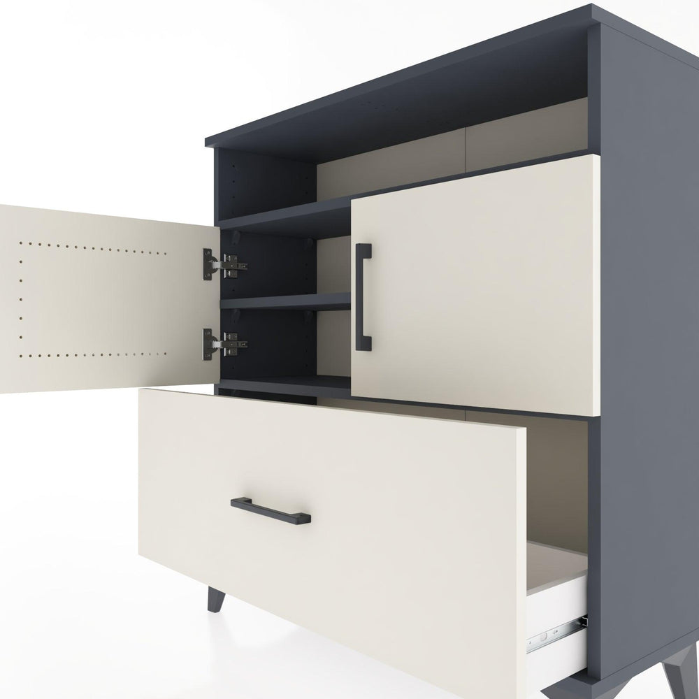 Woodntry Modular Dresser Anthracite 88x30x84 cm Functional F51-2