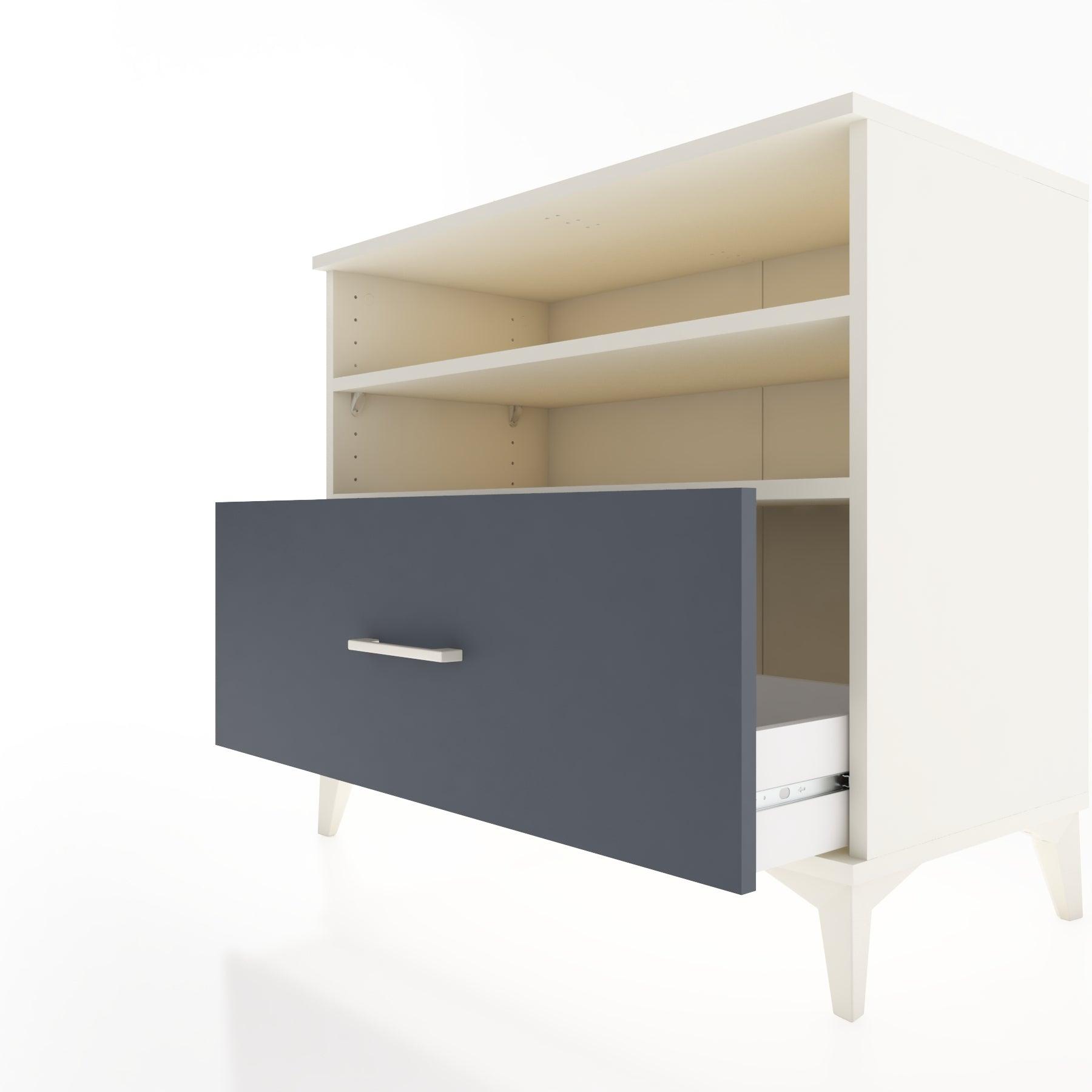 Woodntry Modüler Şifonyer Aytaşı 88x44x68 cm Çekmeceli ve Raflı CR52-1