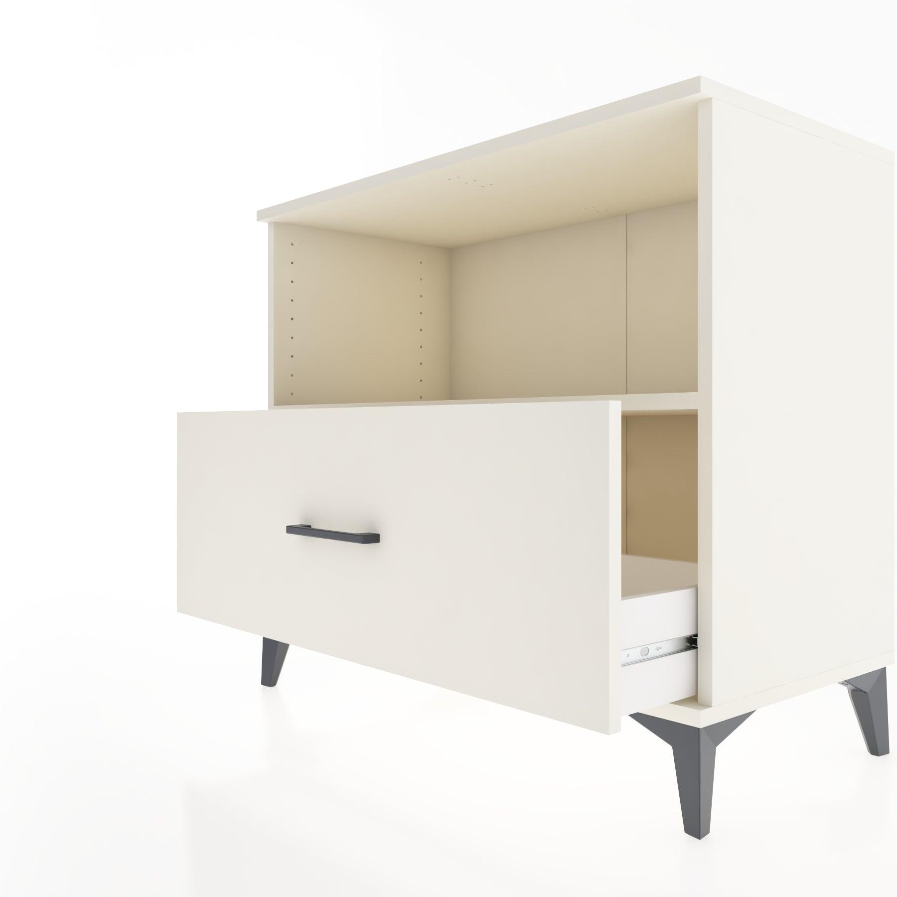 Woodntry Modüler Şifonyer Aytaşı 88x44x68 cm Çekmeceli ve Raflı CR53-1